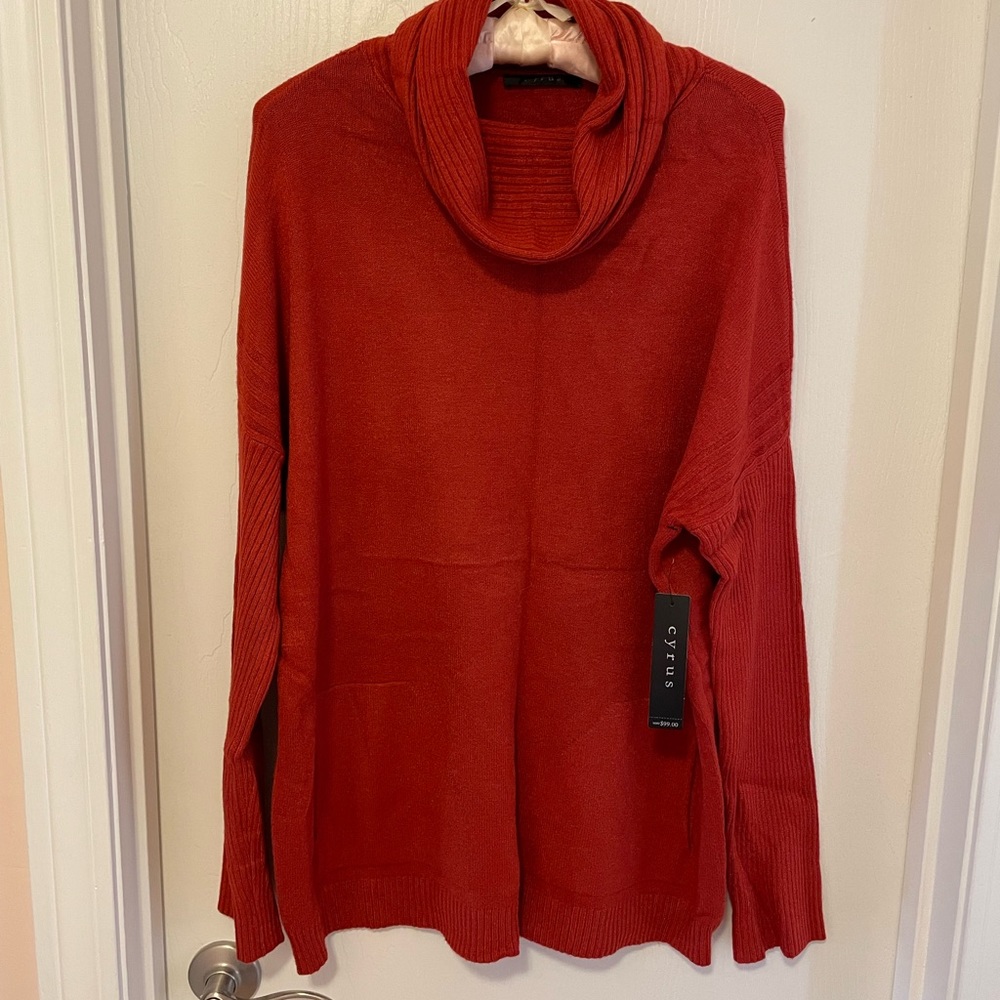 NWT Cyrus Rust  Sweater XL